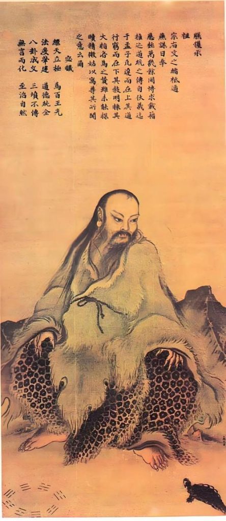 伏羲坐像图
